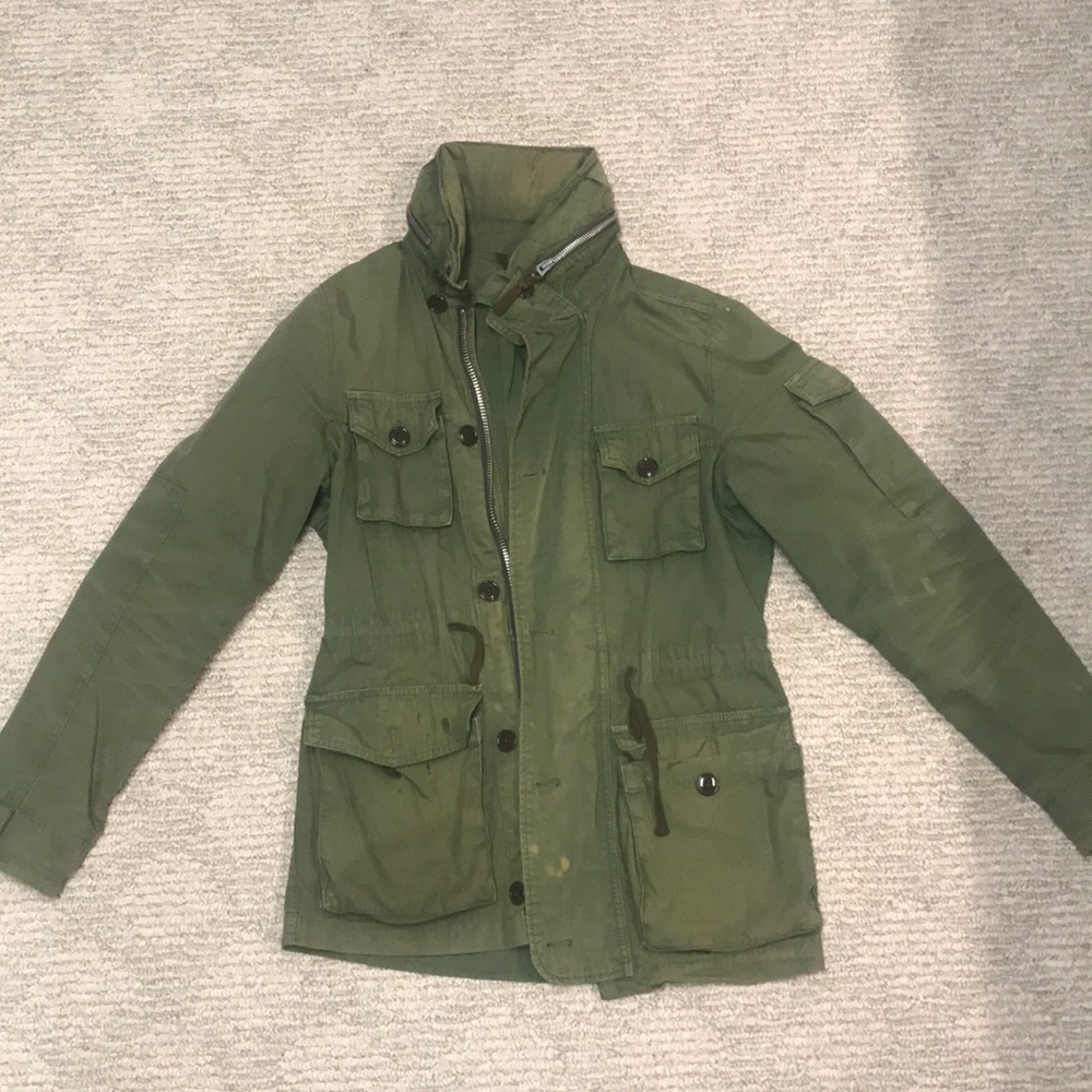 Jcrew mechanics field jacket coat green